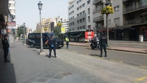 Control de la Policía Nacional durante el estado de alarma.