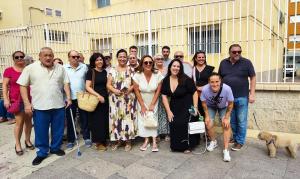 Responsables socialistas en su visita a Motril. 