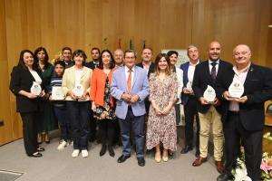 Foto de familia de la entrega de los premios.