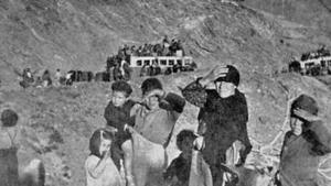 Una imagen de víctimas de La Desbandá, en su huída hacia Almería.