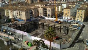 Imagen de las obras en Santa Adela. 