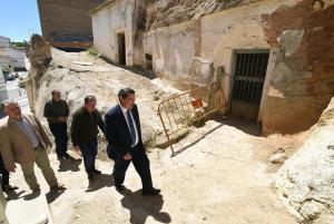 Visita de José Entrena a la zona afectada. 