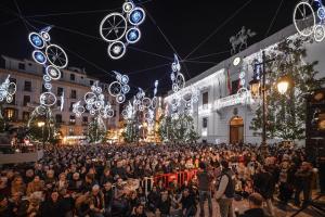 Imagen de una Nochevieja anterior en la Plaza del Carmen.