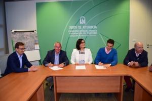 Acto de firma de las obras. 