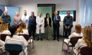 Taller formativo de la Guardia Civil en el hospital. 