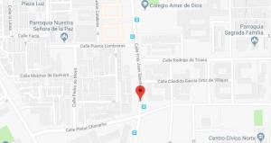 Localización del lugar donde se produjo el tiroreo.