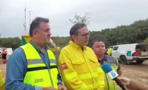 Giuseppe Aloisio informa sobre la investigación del incendio en Sierra Arana. 