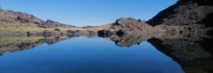 Bella imagen de la laguna de la Gabata, en Sierra Nevada. 