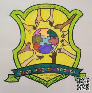 Escudo contra la soledad del CEIP Juan XXIII de Caniles, ganador en la Categoría A del Concurso.