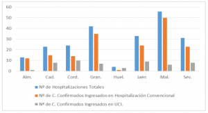 Gráfico con las hospitalizaciones a fecha 21 de mayo.