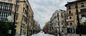 Espectacular imagen de Gran Vía, que tendrá uno de los puntos de control de acceso.