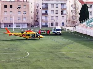El herido fue evacuado en helicóptero desde Almuñécar a Málaga. 