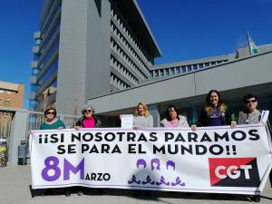 Representantes de CGT han presentado el preaviso de la huelga.