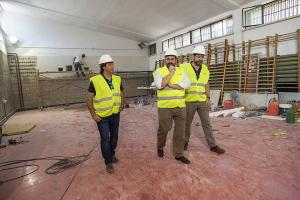 El delegado de Educación ha visitado las obras este lunes.