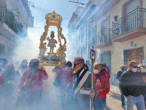 'Procesión de los petardos' en una edición anterior. 