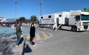 El cribado se desarrolló en el polideportivo de Belicena. 