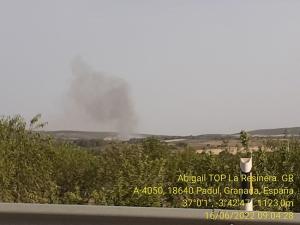 El fuego se declaró en torno a las 9.00 horas.