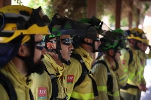 Bomberos forestales del Infoca. 