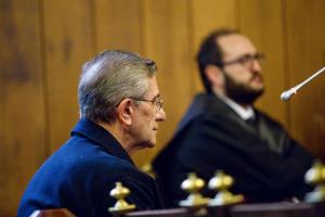 El padre Román, durante la primera sesión del juicio.