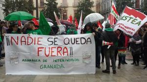 Inicio de la manifestación en la Plaza del Carmen.