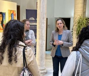 Inmaculada Ramos Tapia en la Fundación Euroárabe.