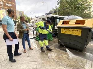 Jacobo Calvo, en una visita al plan de limpieza de verano.