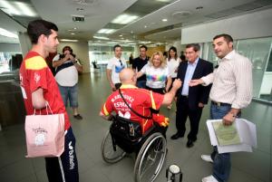 Entrena saluda a deportistas granadinos con discapacidad.