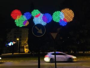 Luces navideñas en la Zona Norte.