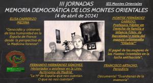 Cartel de las jornadas.