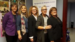 Junta directiva de la Agrupación de Mujeres Sordas.