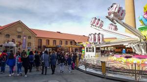 Escolares en la inauguración de Juveándalus. 