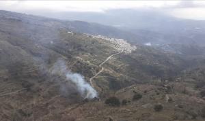 Imagen del paraje donde se ha declarado el incendio.