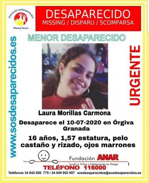 Laura Morillas Carmona está desaparecida.