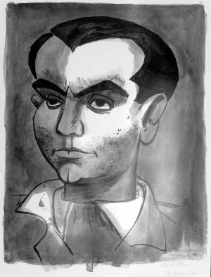Litografía de Federico García Lorca. 