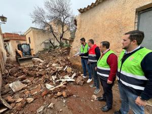 FRancisco Rodríguez visita la zona afectada.