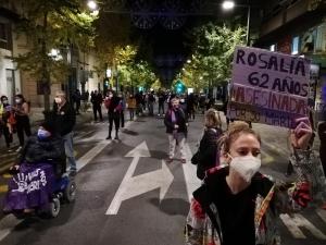 La manifestación se desarrolló con medidas extraordinarias de seguridad por la pandemia.