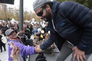 Candel, en la manifestación del pasado domingo.