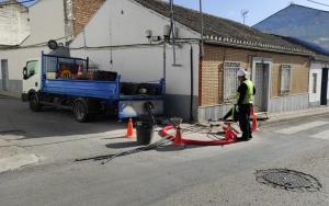 Obras de mejora del cableado eléctrico en el municipio. 