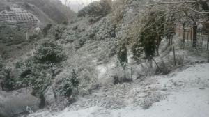 Nieve en Peña Escrita, Almuñécar.