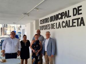 Visita al Centro de Mayores de La Caleta, tras las obras.