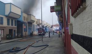 Incendio en un polígono de Ogíjares. 