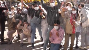 Performance en la Fuente de las Batallas con motivo del Día de las Personas Migrantes.
