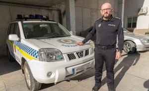 El jefe de la Policía Local de Huétor Tájar, Alberto Cobo.