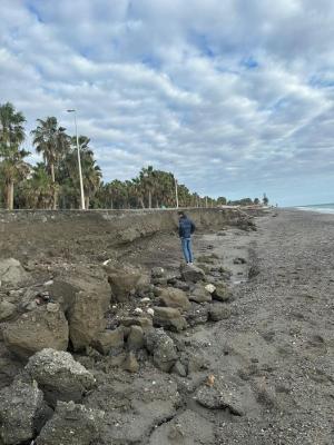 Daños del último temporal en Playa Granada. 