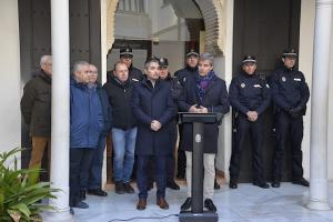 César Díaz y Manuel Olivares, este miércoles en la Casa de Zafra.