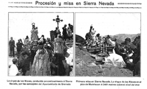 Imágenes de la romería de 1913 publicadas por La Unión Ilustrada (17 de agosto de 1913).