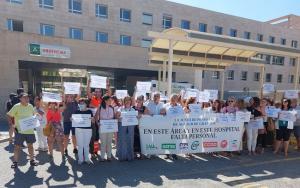 Protesta de la Junta de Personal del Área Sanitaria Sur. 