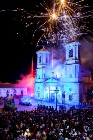 Quema de 'El Penas' en 2019, antes de la pandemia. 