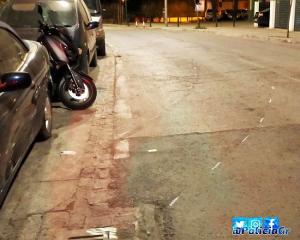 Rastro del accidente. 