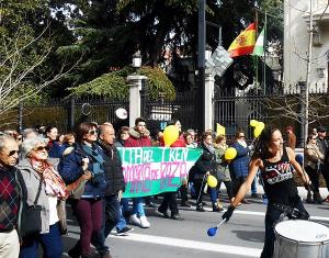 Una de las movilizaciones en la que participó el colectivo.